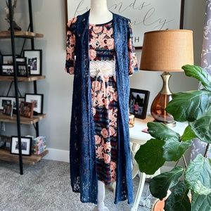LuLaRoe Joy, Size M (10-12), Blue, Worn Once